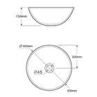 Cuba De Apoio Redonda Dourada Gold