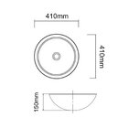 Cuba De Apoio Redonda Dourada Gold 16x40x40cm