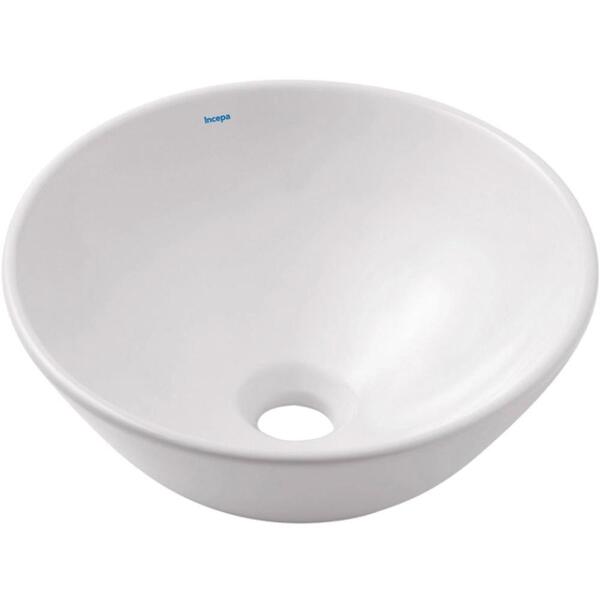 Cuba De Apoio Redonda Loft 35x35cm Branca