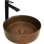Cuba De Apoio Redonda Marrom Cerâmica Reno Rc 31
