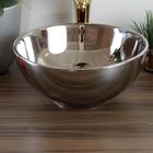 Cuba De Apoio Redonda Mini Cromada 14x32x32cm