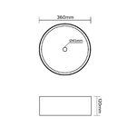 Cuba De Apoio Redonda Mv37 36x36