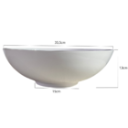 Cuba De Apoio Redonda Para Banheiro Lavabo 35cm Mármore Sinté