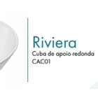 Cuba De Apoio Redonda Riviera 35cmx15cm
