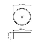 Cuba De Apoio Redonda Rose Gold 15x42x42cm