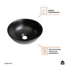 Cuba De Apoio Redonda Slim Sem Válvula Para Banheiro Louça Ce