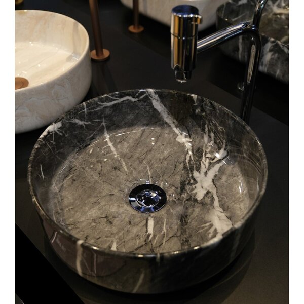 Cuba De Apoio Redonda Sottile Nero Japi Preto