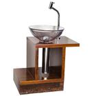 Cuba De Apoio Redonda Transparente 36,5cm X 12cm - Modelo Gra