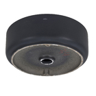 Cuba de Apoio Redonda Valência 35x35cm Preto Matte Sensea