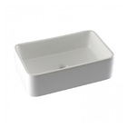 Cuba de Apoio Cerâmica Branca Retangular 13x30x45cm Basic Celite