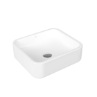 Cuba De Apoio Retangular 400x350x128mm Luxo Docol Branco Esma