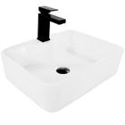 Cuba De Apoio Retangular Branca 14x37x48cm