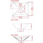 Cuba De Apoio Retangular C01 Para Banheiro Lux L38 Cinza - Ly
