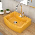 Cuba De Apoio Retangular C01 Para Banheiro Rt41 Aria Amarelo