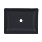 Cuba de Apoio Retangular Madrid 49x37cm Preto Matte Sensea