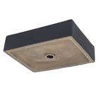 Cuba de Apoio Retangular Madrid 49x37cm Preto Matte Sensea