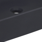 Cuba de Apoio Retangular Madrid 49x37cm Preto Matte Sensea