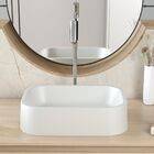 Cuba De Apoio Retangular Para Banheiro Lavabo C01 Br37w Cinza