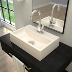 Cuba De Apoio Retangular Para Banheiro Lavabo C01 Q450 Bege -