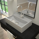 Cuba De Apoio Retangular Para Banheiro Lavabo C01 Q450 Cinza