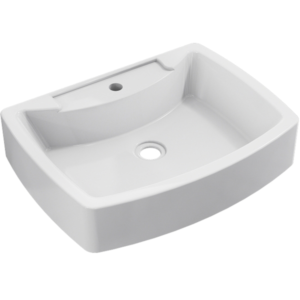 Cuba De Apoio Retangular Para Banheiro Lavabo C01 Rt50 Branco
