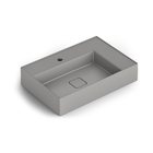 Cuba de Apoio Retangular Platin P8 60x41cm Cinza Fosco Roca