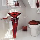 Cuba De Apoio Sagita-vermelho Translucido