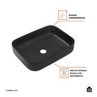 Cuba De Apoio Slim Retangular Sem Válvula Para Banheiro Louça