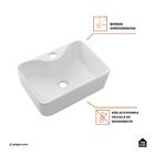 Cuba De Apoio Slim Retangular Sem Válvula Para Banheiro Louça