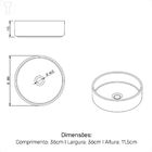 Cuba De Apoio Sottile Redonda Japi Marrom