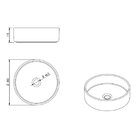 Cuba De Apoio Sottile Redonda Japi Marrom