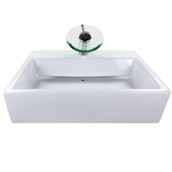 Cuba De Apoio Válvula Oculta Retangular Branca 57x46cm