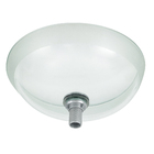 Cuba de Apoio Vidro Redonda Incolor 10x35x35cm 10435 Sensea