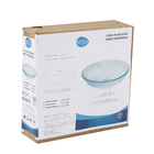 Cuba de Apoio Vidro Redonda Incolor 10x35x35cm 10435 Sensea