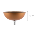 Cuba de Apoio Vidro Redonda Ouro 35x12,5cm Astra