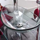 Cuba De Apoio Vitreo Cp-qv48s Oval Transparente