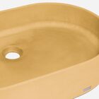 Cuba De Banheiro Concreto Apoio Elipse 55 Cm (lotus Gold)