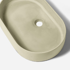 Cuba De Banheiro Concreto Apoio Elipse 55 Cm (lotus Travertin