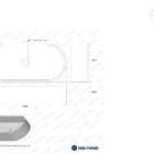 Cuba De Banheiro Concreto Apoio Elipse 60 Cm (francs Marsala)