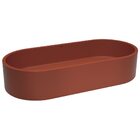 Cuba De Banheiro Concreto Apoio Elipse 60 Cm (francs Marsala)