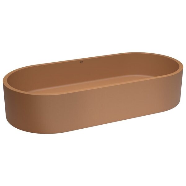 Cuba De Banheiro Concreto Apoio Elipse 60 Cm (francs Ocre)