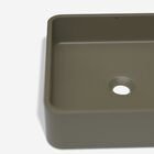 Cuba De Banheiro Concreto Apoio Quadrada 39 Cm (guna Musgo)