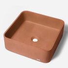 Cuba De Banheiro Concreto Apoio Quadrada 40 Cm (urban Salmão)