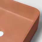 Cuba De Banheiro Concreto Apoio Quadrada 40 Cm (urban Salmão)