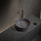 Cuba De Banheiro Concreto Apoio Redonda 35 Cm (oso Cenere)