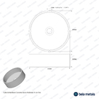 Cuba De Banheiro Concreto Apoio Redonda 35 Cm (oso Granilite