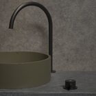 Cuba De Banheiro Concreto Apoio Redonda 35 Cm (oso Musgo)