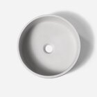 Cuba De Banheiro Concreto Apoio Redonda 35 Cm (small Off Whit