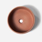 Cuba De Banheiro Concreto Apoio Redonda 35 Cm (small Salmão)