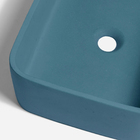 Cuba De Banheiro Concreto Apoio Retangular 42 Cm (tessa Carib